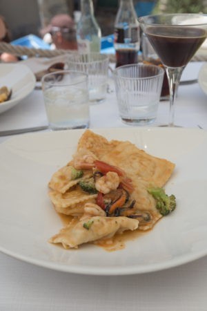 seafood ravioli