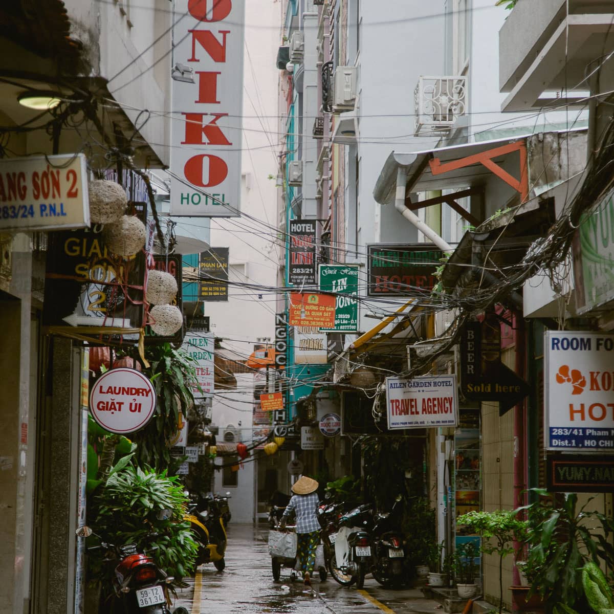 History in District 1 in Ho Chi Minh City, Vietnam